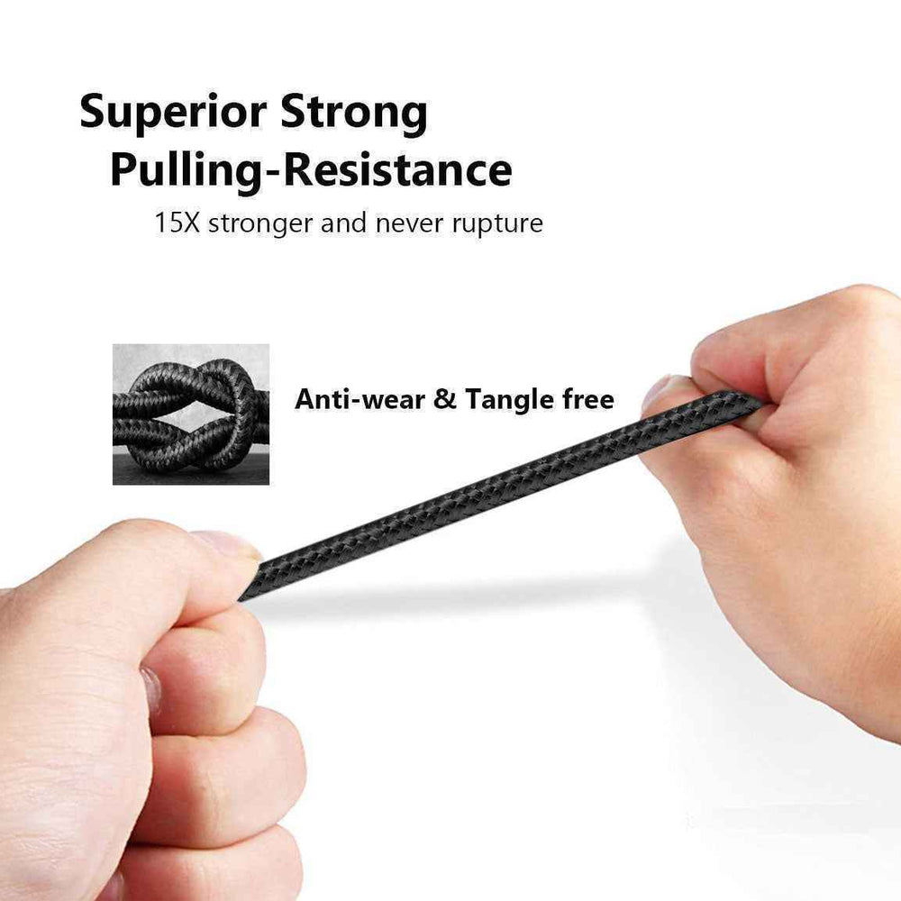 TexoVera 1 Meter USB to Type C 65 Watt DASH/SuperVOOC/WARP Charge Cotton Braided Data Cable with Metal Shell for Smartphones, Tablets, Laptops, 480Mbps Data Sync, Quick Charge 3.0