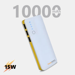 10000 mAh 15W Power Bank With LED Light