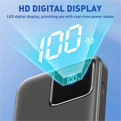 10000 mAh Power Bank, 22.5W Fast Charging with 2 Cables Attached, Lithium-Polymer (A201-2WIRE)