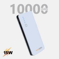 10000 mAh 15W Power Bank With LED Light