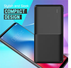 Q6 10000 mAh Power Bank with 22.5w Charging Speed (Black)