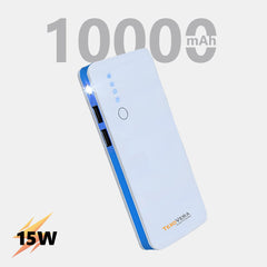 10000 mAh 15W Power Bank With LED Light