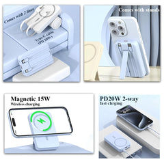 10000mAh Magsafe Wireless Power Bank with Stand And Cable