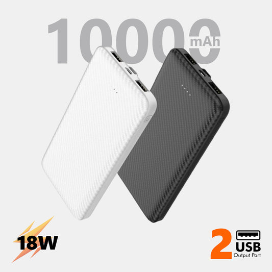 10000 mAh Power Bank 18W with Lithium Polymer Battery (T63-10K)