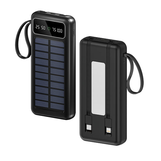 TexoVera Solar Power Bank 20000 mAh - 15W Solar with Lithium Polymer Battery (R23-Solar-20K)