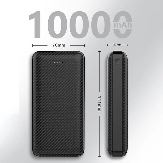 10000 mAh Power Bank 18W with Lithium Polymer Battery (T63-10K)