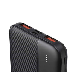 TexoVera 10000 mAh 22.5W Pocket Size Power Bank, Black, Lithium-Polimer, Fast Charging (Q7-Q6)