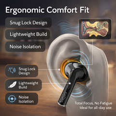 TexoVera Nova Wireless Earbud With Comfortable Fit 30Hr Playback