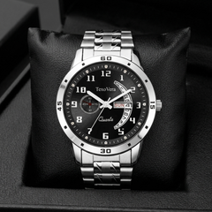 TexoVera Quartz Series Analog Watch For Men (Stainless Steel)
