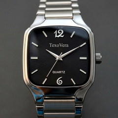TexoVera Quartz Series Light Weight Analog Watch For Men (Stainless Steel)