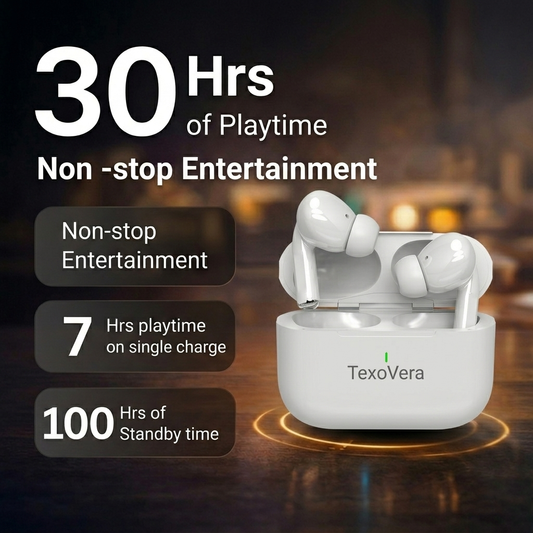 TexoVera EarBuds Pro 2 True Wireless Earbuds For iPhone and Android