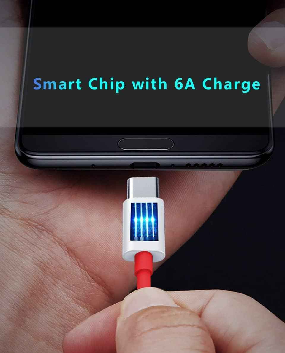 TexoVera Type C to C Power Bank data Cable 12 inch (Red)