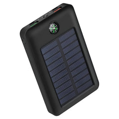 TexoVera Solar Power Bank 13000 mAh with 15W Solar Charging and Lithium Polymer Battery (Compas-solar-13K)