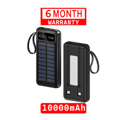 TexoVera Solar Power Bank 10000 mAh - 15W Solar with Lithium Polymer Battery (R21-Solar-10K)