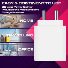 Samsung Charger 25w Charging Speed With (Type C to C Cable) Compatible with Almost all Samsung Devices