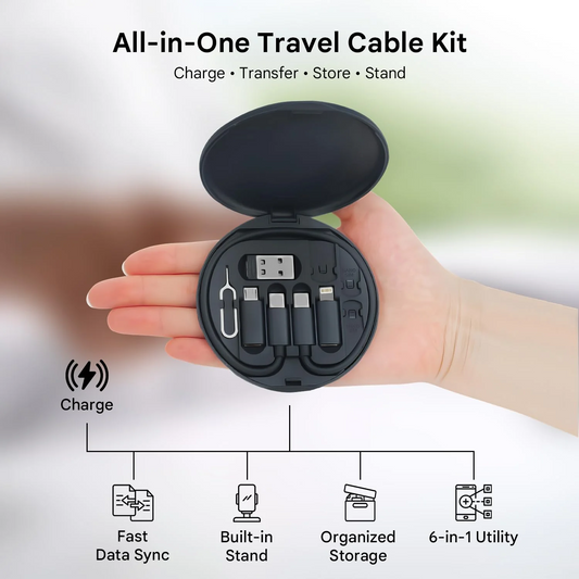 Mini Multi-Functional Fast Charging Data Cable Set