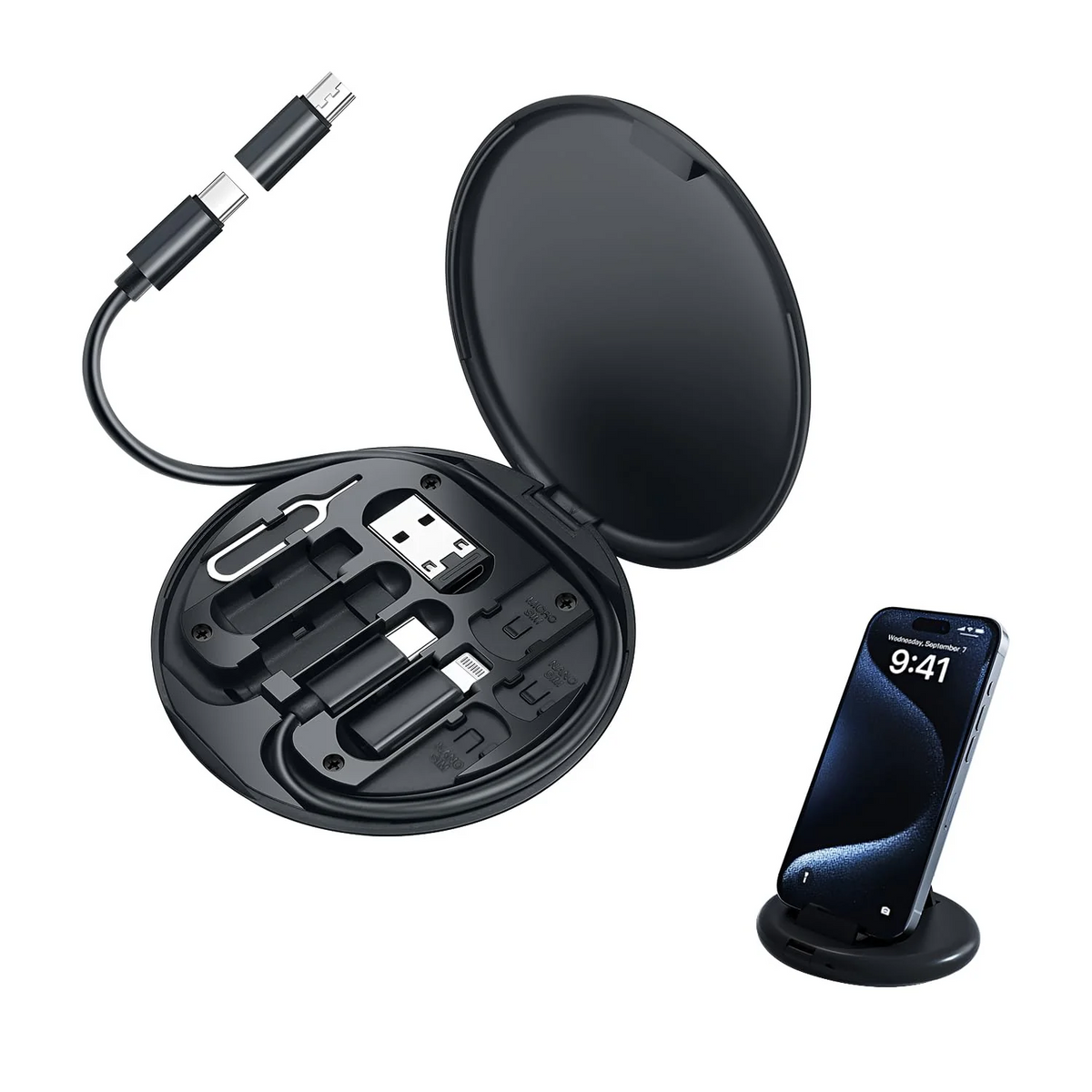 Mini Multi-Functional Fast Charging Data Cable Set