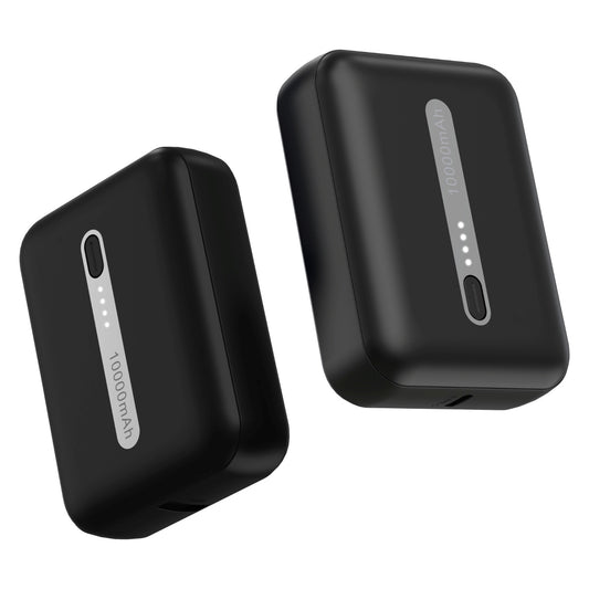 Compact 10000 mAh Power Bank 15w Charging Speed Black