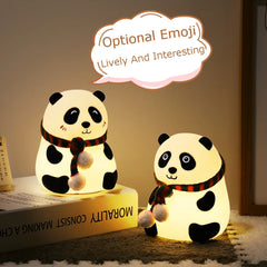 Cute Panda LED Rechargeable Portable Silicone Night Decorative Lighting