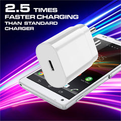 Samsung Charger 25w Charging Speed With (Type C to C Cable) Compatible with Almost all Samsung Devices