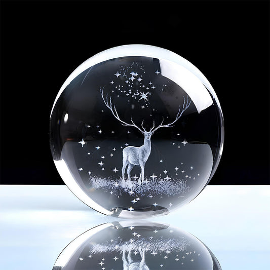 3D Art Crystal Ball Night Lamp in Multiple Design