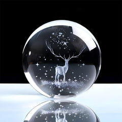 3D Art Crystal Ball Night Lamp in Multiple Design