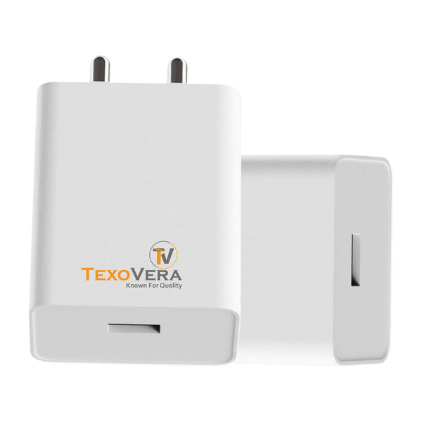 TexoVera 44W Charger with Vivo Flash & Super Vooc Charging Technology Supported