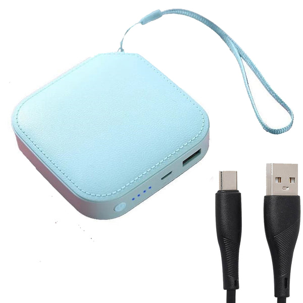 TexoVera 8000 mAh Power Bank 10W with Lithium ion Battery Blue (MINI-POWER-BANK) (6 Months Brand Warranty)