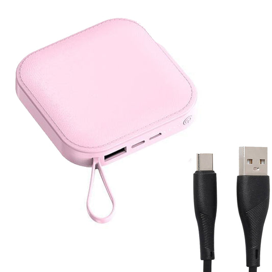 TexoVera 10000 mAh Power Bank 18W with Lithium ion Battery Pink (MINI-POWER-BANK) (6 Months Brand Warranty)
