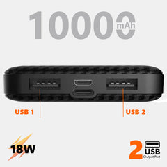 10000 mAh Power Bank 18W with Lithium Polymer Battery (T63-10K)