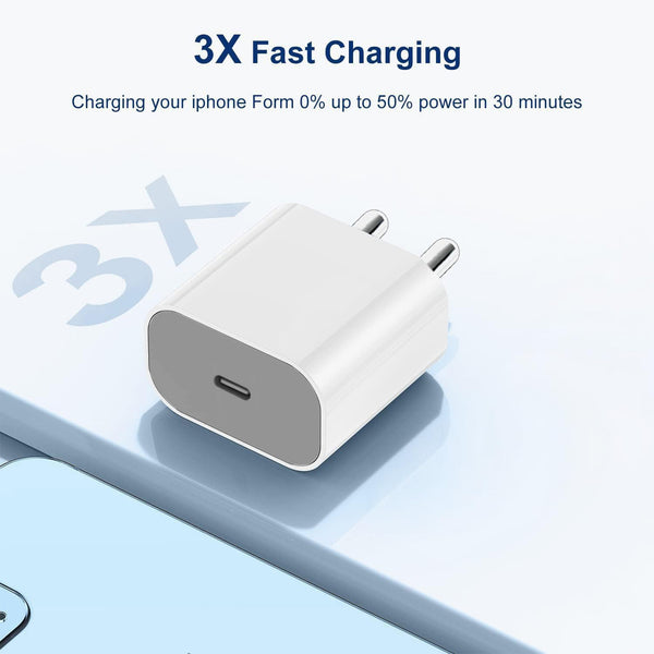 TexoVera charger for iPhone Charger Adapter 20W Compatible with Almost all iPhone