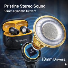 TexoVera ECHO Wireless Earbud With Comfortable Fit 72Hr Playback