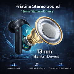 TexoVera BOSS Wireless Earbud With Comfortable Fit 45Hr Playback