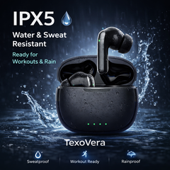 TexoVera BOSS Wireless Earbud With Comfortable Fit 45Hr Playback