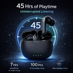 TexoVera BOSS Wireless Earbud With Comfortable Fit 45Hr Playback