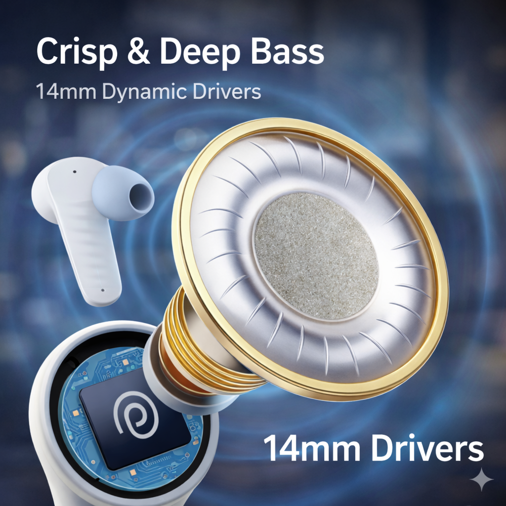 TexoVera Buds X Wireless Earbud With Comfortable Fit 36Hr Playback