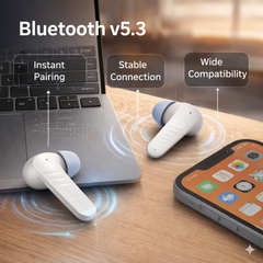 TexoVera Buds X Wireless Earbud With Comfortable Fit 36Hr Playback