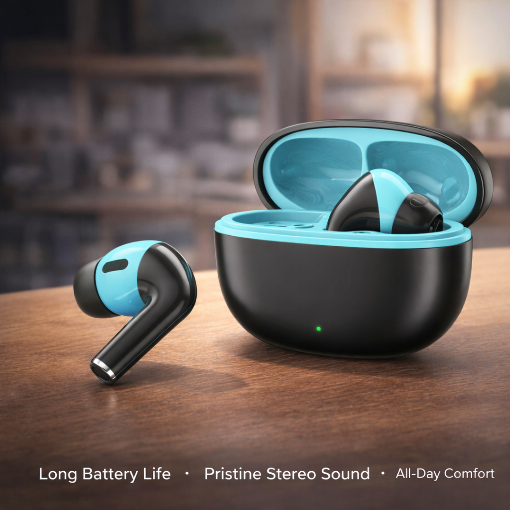 TexoVera Sonic Wireless Earbud With Comfortable Fit 40Hr Playback