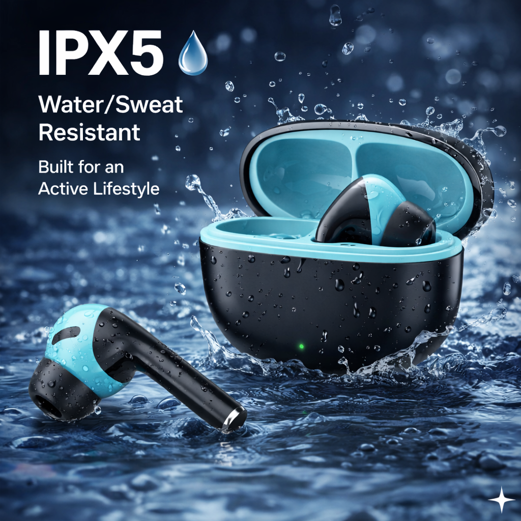 TexoVera Sonic Wireless Earbud With Comfortable Fit 40Hr Playback