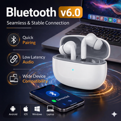 TexoVera Nova Wireless Earbud With Comfortable Fit 30Hr Playback
