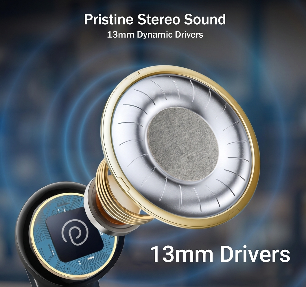 TexoVera ZYRA Wireless Earbud With Comfortable Fit 30H Playback