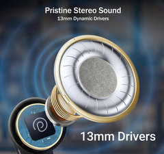 TexoVera ZYRA Wireless Earbud With Comfortable Fit 30H Playback