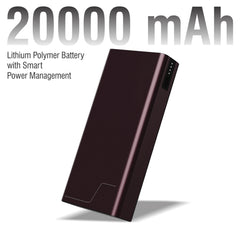 Metal Body 20000 Power Bank 18W Charging Speed Lithium Polymer