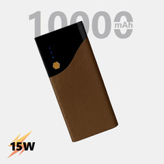 10000 mAh 15W Power Bank With LED Battery Display & Led Light - Star