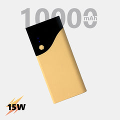 10000 mAh 15W Power Bank With LED Battery Display & Led Light - Star