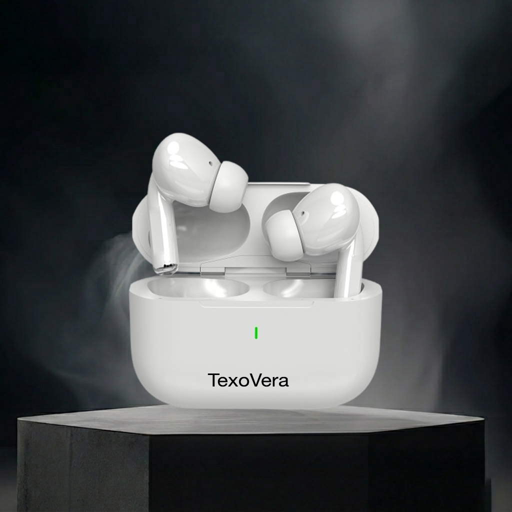 TexoVera Wireless Earbuds Bluetooth 5.1 TWS Earphones Full Touch Control Headphones Built-in Microphone