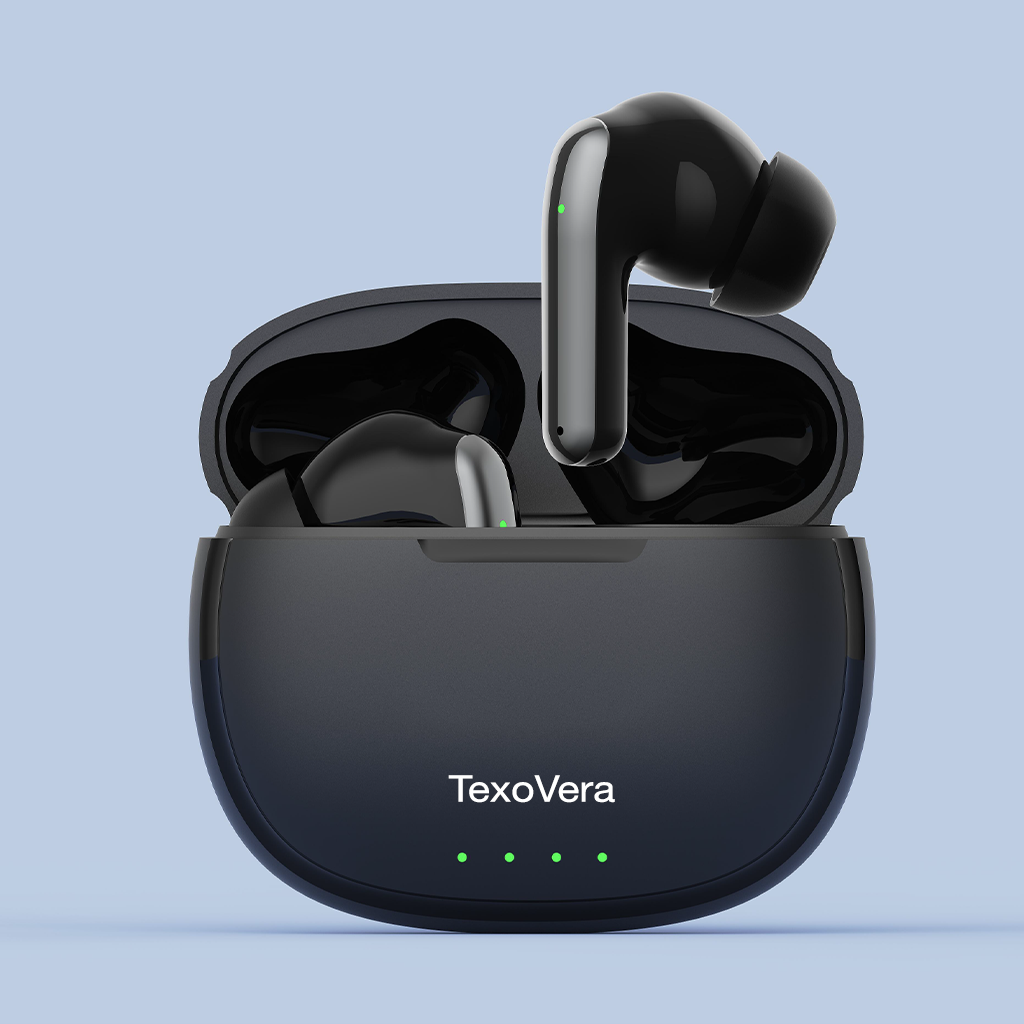 TexoVera BOSS Wireless Earbud With Comfortable Fit 45Hr Playback