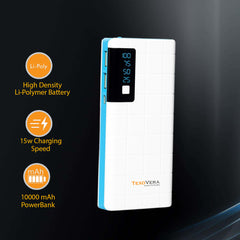 10000 mAh 15W Power Bank With LED Battery Display - P8