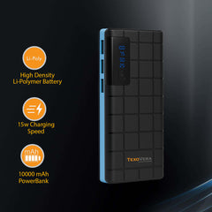 10000 mAh 15W Power Bank With LED Battery Display - P8
