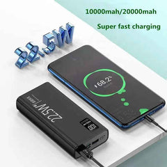 TexoVera 20000 mAh 25W Power Bank  (Black, Lithium Polymer, Fast Charging for Mobile) K8-20K